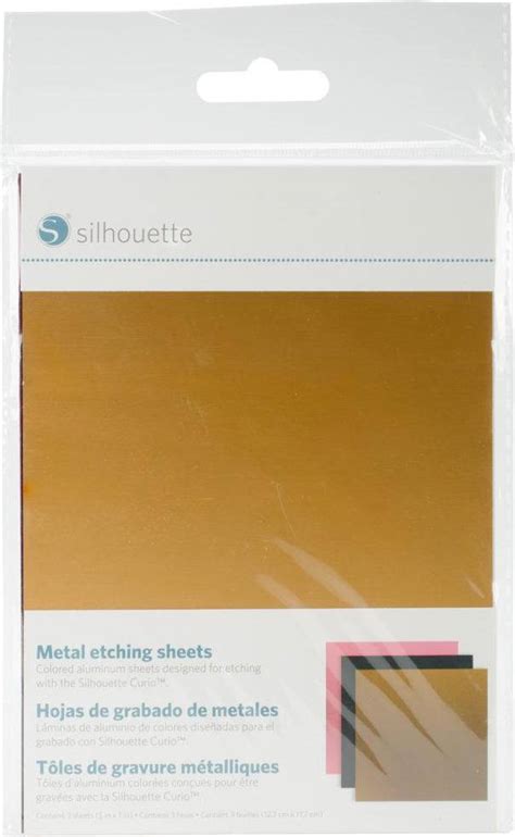 silhouette curio metal etching sheets|Metal Etching Sheets .